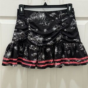 Lucky In Love C’est La Vie Ruched Skirt XS 0-2 Golf Tennis Pickleball